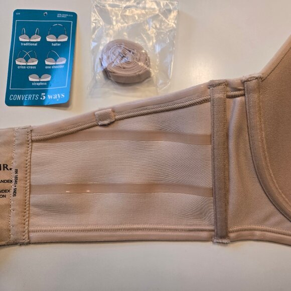 Vanity Fair Strapless/Converter Bra Size 38DD - Picture 4 of 9